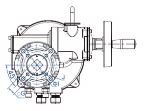 Четверть оборотные клапаны с приводом серии