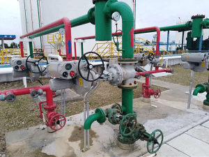 Полевые фотографии четвертьоборотного привода клапана