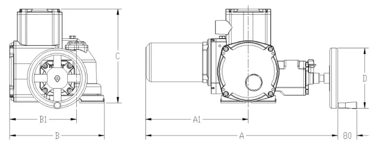 Электроклапанный взрывозащищенный привод серии ZB200
