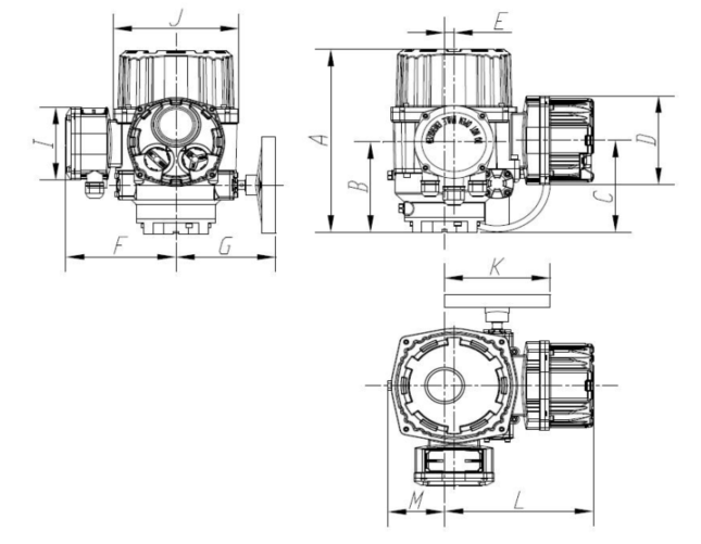 Схема габаритных размеров